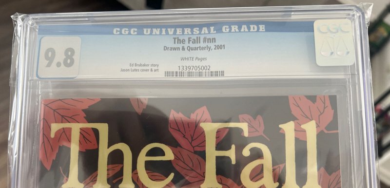 The Fall CGC 9.8 by Ed Brubaker & Jason Lutes, Drawn & Quarterly, Only 4 Graded 