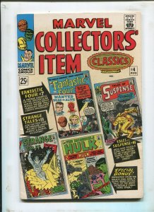 MARVEL COLLECTORS ITEM #4 - FANTASTIC FOUR + STRANGE TALES! - (7.5) 1966