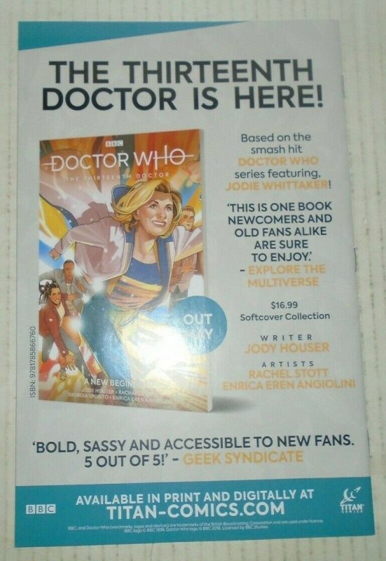 Doctor Who The Thirteenth Doctor FCBD 2019 Titan Comics