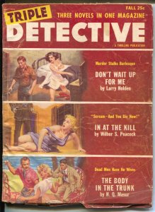 Triple Detective-Fall 1955-Thrilling-hardboiled crime-Violent GGA-VG