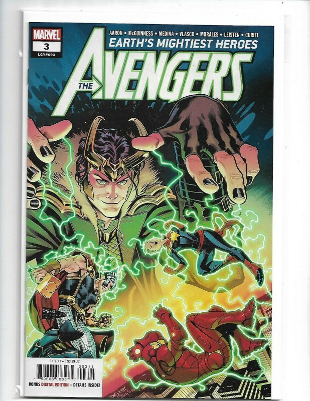 Avengers #3 Earth's Mightiest Heroes Marvel Comic 1st Print 2018 NM    nw111