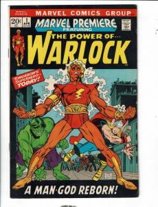 Marvel Premiere # 1 VF Comic Book Feat. Warlock Avengers Thor Hulk Iron Man TD1