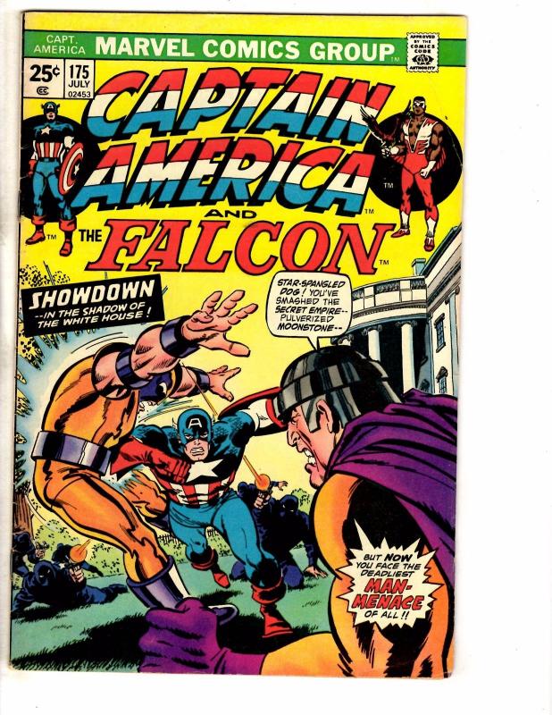 Captain America #175 FN/VF Marvel Comic Book Nomad Avengers Falcon Iron Man J249