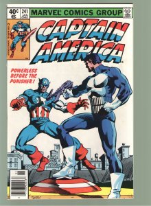 CAPTAIN AMERICA 241 NM 9.4-9.6 STUNNER! PUNISHER BATTLE!