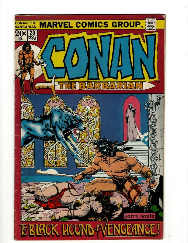 Conan The Barbarian #20 FN/VF Marvel Comic Book Barry Smith Kull King Sword NP16