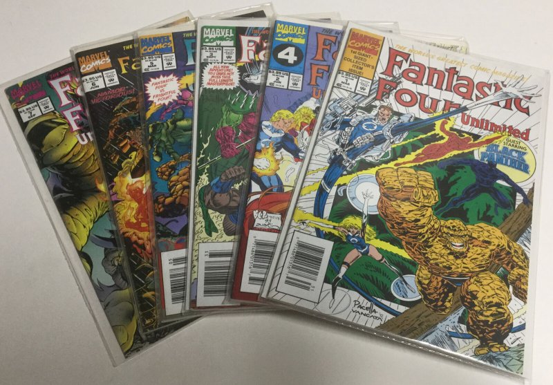 Fantastic Four Unlimited 1 2 3 5 6 7 Nm- Near Mint- Marvel Comics