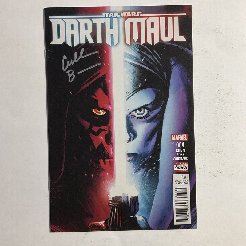 Star Wars Darth Maul 4 2017 Signed by Cullen Bunn Marvel NM near mint