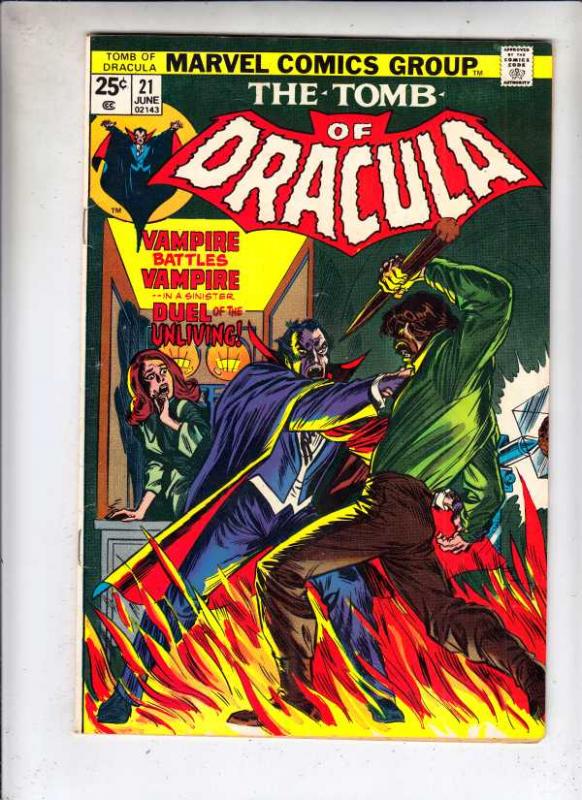 Tomb of Dracula #21 (Jun-74) FN/VF+ High-Grade Dracula