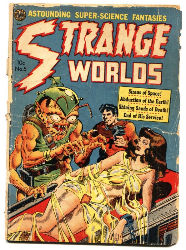 STRANGE WORLDS #5-1951-AVON-WALLY WOOD-JOE ORLANDO-KEY ISSUE