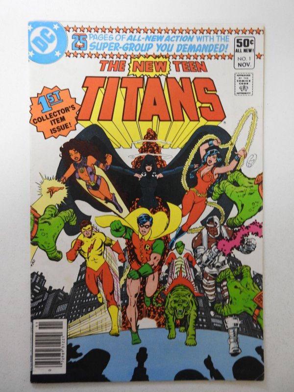 The New Teen Titans #1 (1980) VG/FN Condition! ink on fc