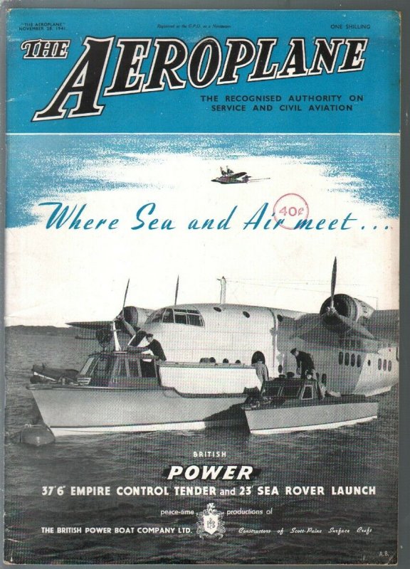 Aeroplane 11/28/1941-WWII-Royal Air Force-aviation pix & info-British pub-FN