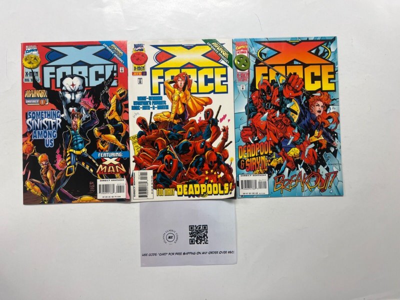 3 X Force Marvel Comic Books # 47 56 57 Avengers Defenders Thor Hulk 1 JS45