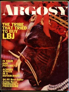 Argosy 6/1970-LBJ-bone in nose cover-pulp thrills-VG/FN