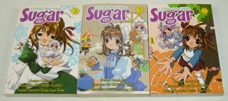 A Little Snow Fairy Sugar vol. 1-3 VF/NM complete series - ADV Manga set 2