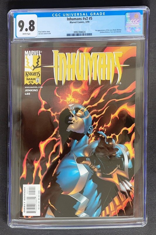 Inhumans #5 Marvel 1999 CGC 9.8 Black Widow Yelena Belova