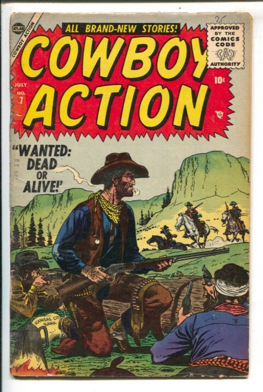 Cowboy Action #7 1955-Atlas-Russ Heath cover-Yakima Yates- Indian Agent -Want...