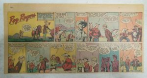 (46) Roy Rogers Sunday Pages by Al McKimson from #1 1950 Most 7.5 x 15 inches