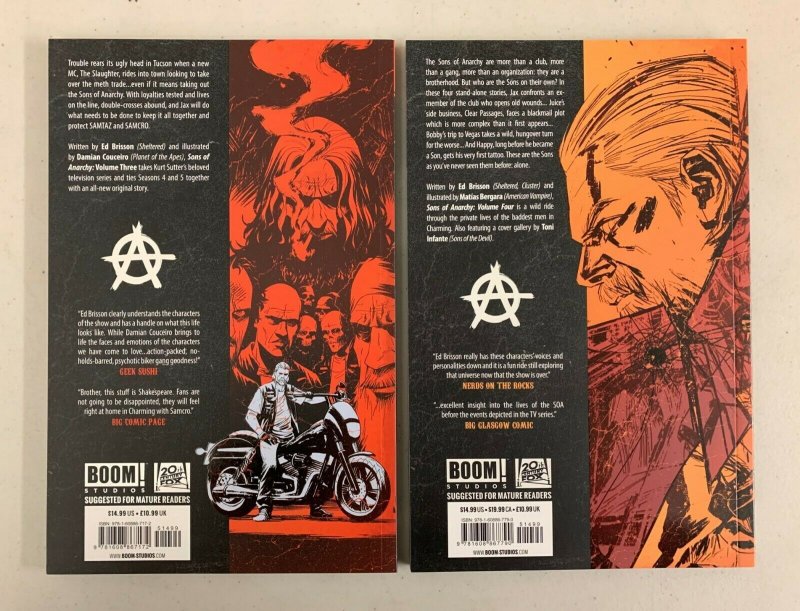 Sons of Anarchy Volume 1-6 1 2 3 4 5 6 TPB (Boom!) Complete Set (LN)