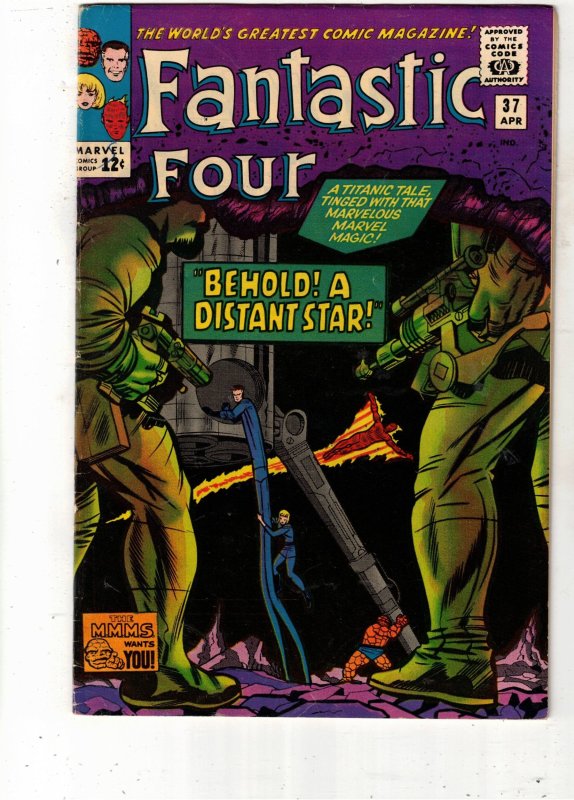 Fantastic Four #37 (1965) VF/NM High-Grade The Skrull BEANTOWN CERTIFICATE WOW