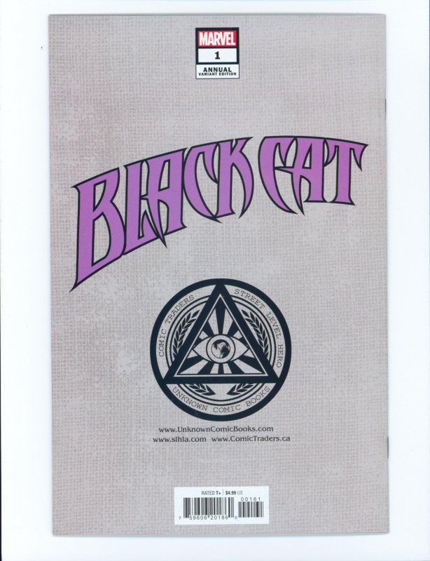 Black Cat Annual #1 Retailer exclusive variant cover