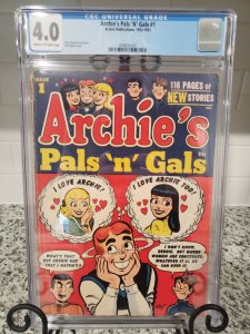 Archie's pals n gals 1 CGC 4.0