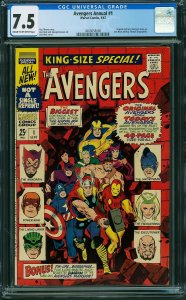 Avengers Annual #1 (1967) CGC 7.5 VF-