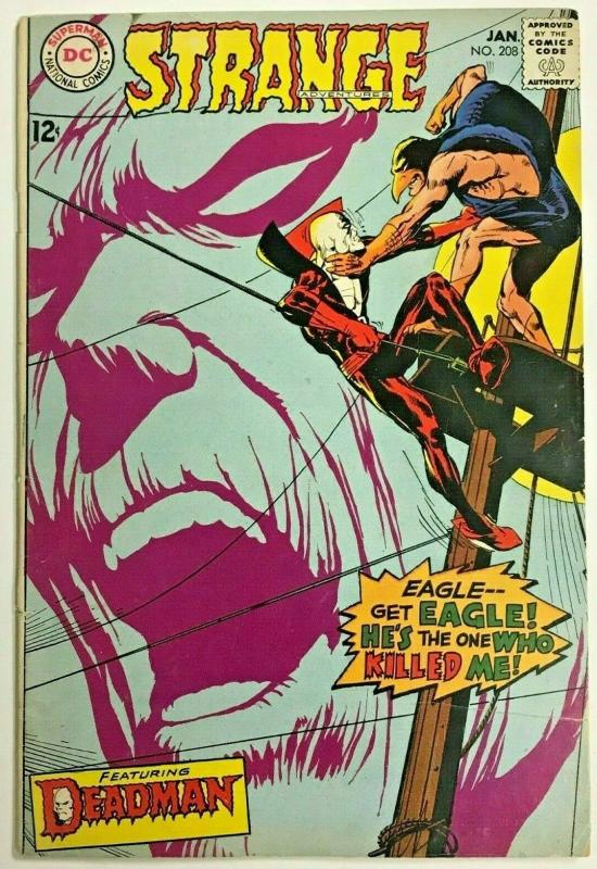 STRANGE ADVENTURES#208 VG/FN 1968 NEAL ADAMS ART DC SILVER AGE COMICS