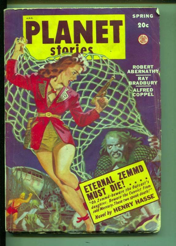 Planet Stories-Pulp-Spring-1949-Ray Bradbury-Robert Albernathy