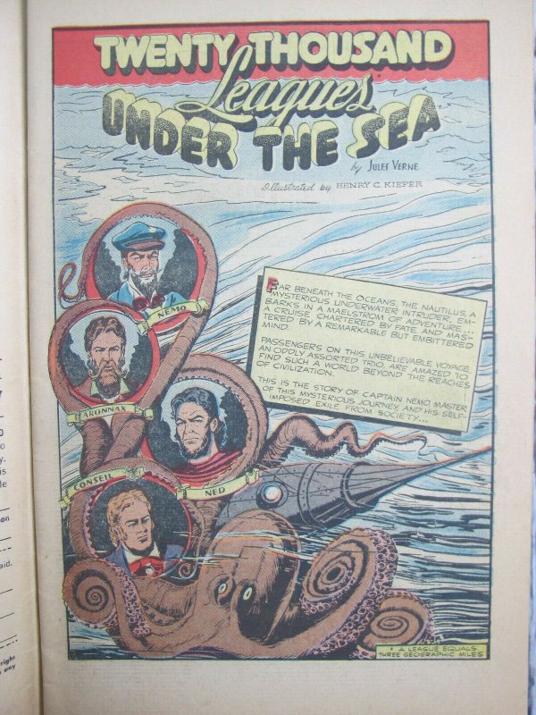 Twenty Thousand Leagues Under Sea Classics Illustrated Comic 1964 Silver Age FN