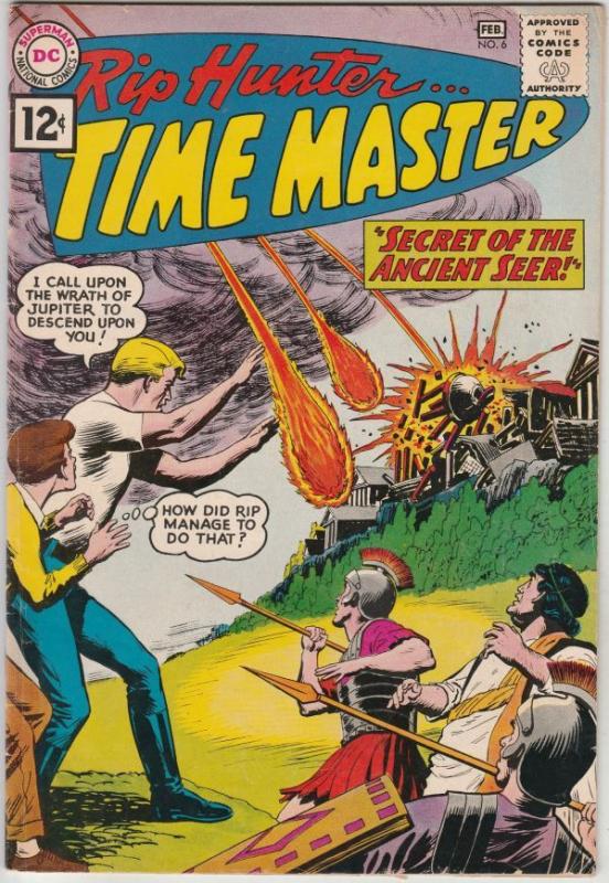 Rip Hunter Time Master #6 (Feb-62) VF High-Grade Rip Hunter, Jeff, Bonnie