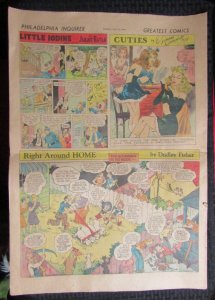 1944 July 16 COMIC SECTION Phila. Inquirer VG+ 4.5 8pgs Joe Palooka / Lil Iodine