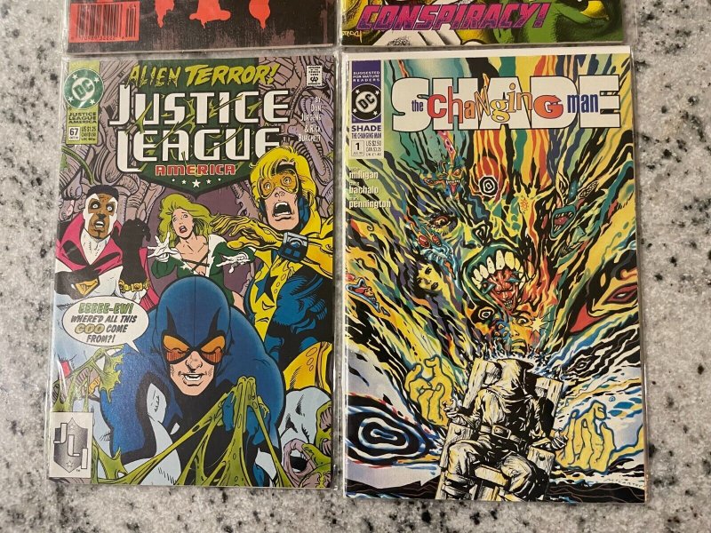 4 Comics Shade Changing Man 1 + Justice League 67 + Legion 46 + Flash 49 RH16