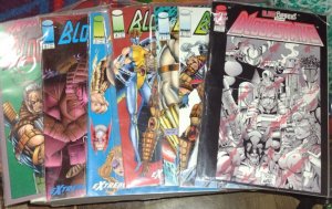 BLOODSTRIKE LOT  # 1  2 3 4 5 6 9 1993 IMAGE  COMICSBLOOD BROTHERS   ROB LIEFELD