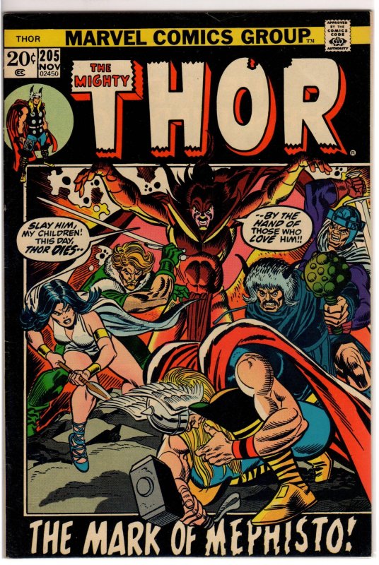 Thor #205 (1972) 7.0 FN/VF