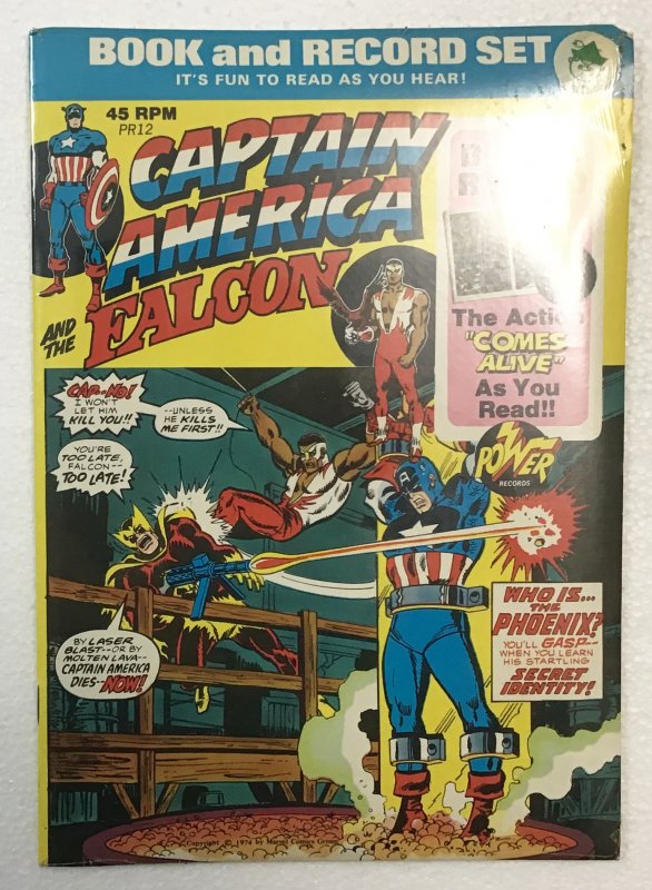 Captain America and the Falcon Book and Record Set PR12