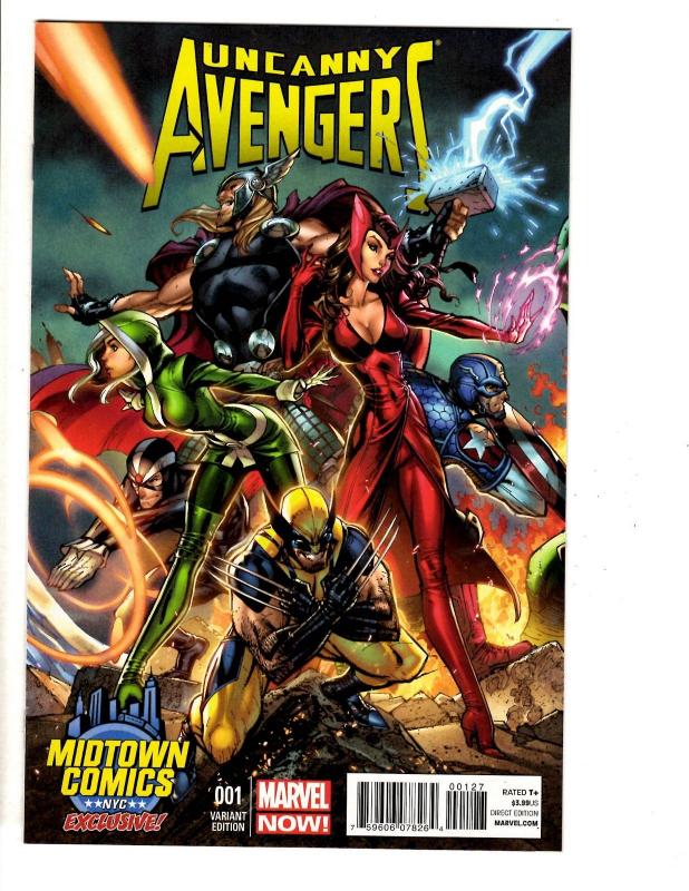 UNCANNY Avengers # 1 NM Marvel Midtown Comics NYC J. Scott Campbell Variant TW65