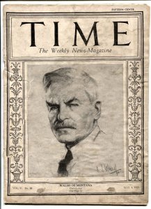 Time Magazine May 4 1925- Walsh of Montana cover