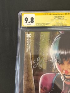Joker #5 CGC 9.8 Gold Signed Sweeney Boo