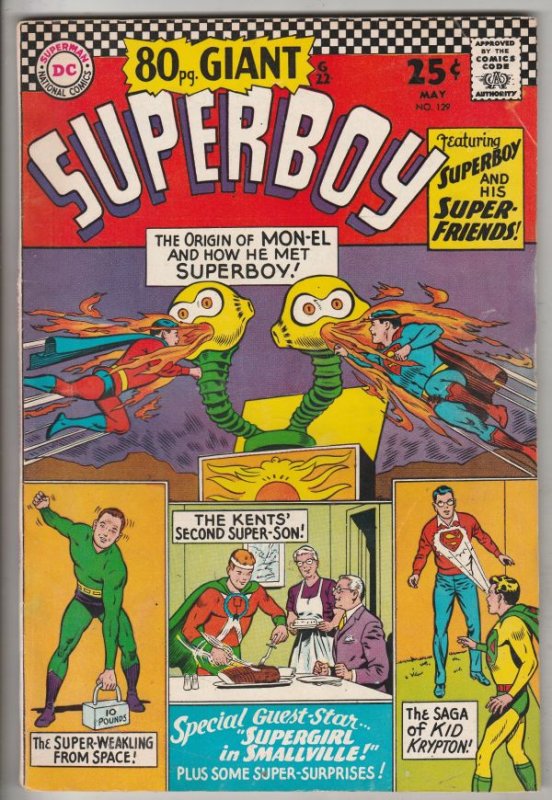 Superboy #129 (May-66) VF High-Grade Superboy