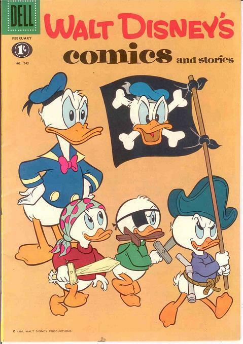 WALT DISNEYS COMICS & STORIES 245 (BRITISH) F-VF COMICS BOOK