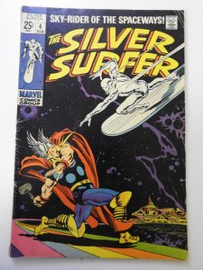 The Silver Surfer #4 (1968) VG- Condition 1 in cumulative spine split