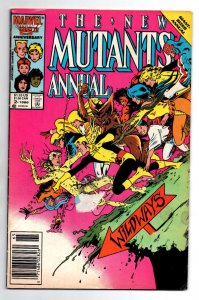 New Mutants Annual #2 newsstand - 1st appearance Psylocke - 1986 - VG