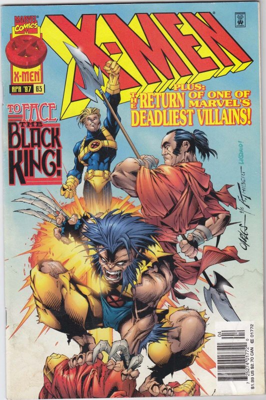 X-Men (2nd Series) #63 (Newsstand) GD ; Marvel | low grade comic Scott Lobdell
