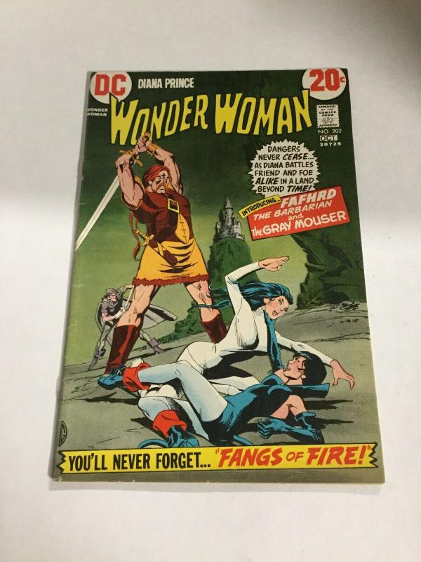 Wonder Woman 202 Fn/Vf Fine/Very Fine 7.0 First Fafhrd Gray Mouser DC Comics