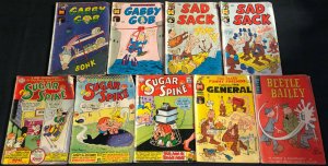 HARVEY SILVER AGE COMIC LOT 9PC (GD-FINE) SUGAR AND SPIKE, SAD SACK