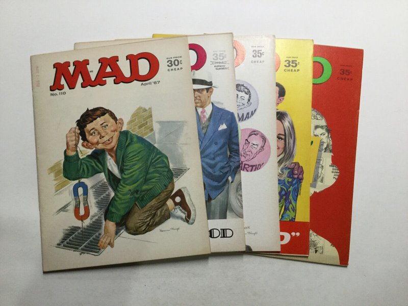 Mad Magazine 110 119 122 127 130 Vf Very Fine 8.0 Entertaining Comics