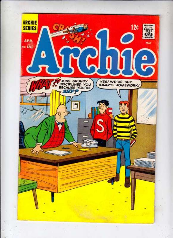 Archie #181 (Apr-68) VG/FN+ Mid-Grade Archie