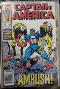 Captain America  #346 1988 MARVEL DISNEY  john walker  freedom force newstand