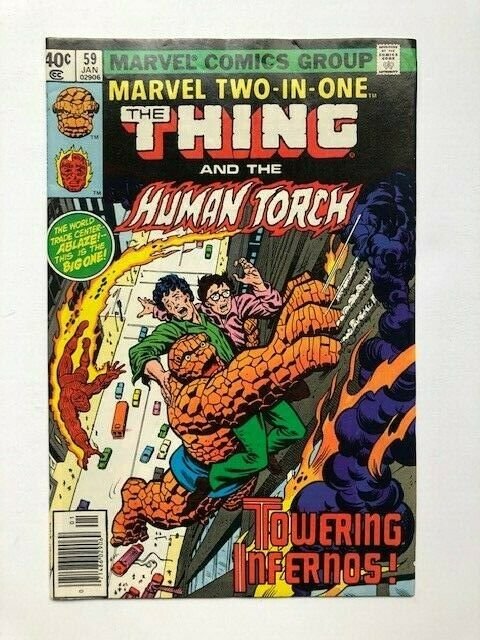 MARVEL Two in one THE THING and the HUMAN TORCH newsstand edition VG/F (A289)