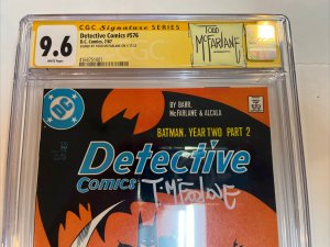 Detective Comics Batman (1987) # 576 (CGC 9.6 SS) Signed By Todd McFarlane!